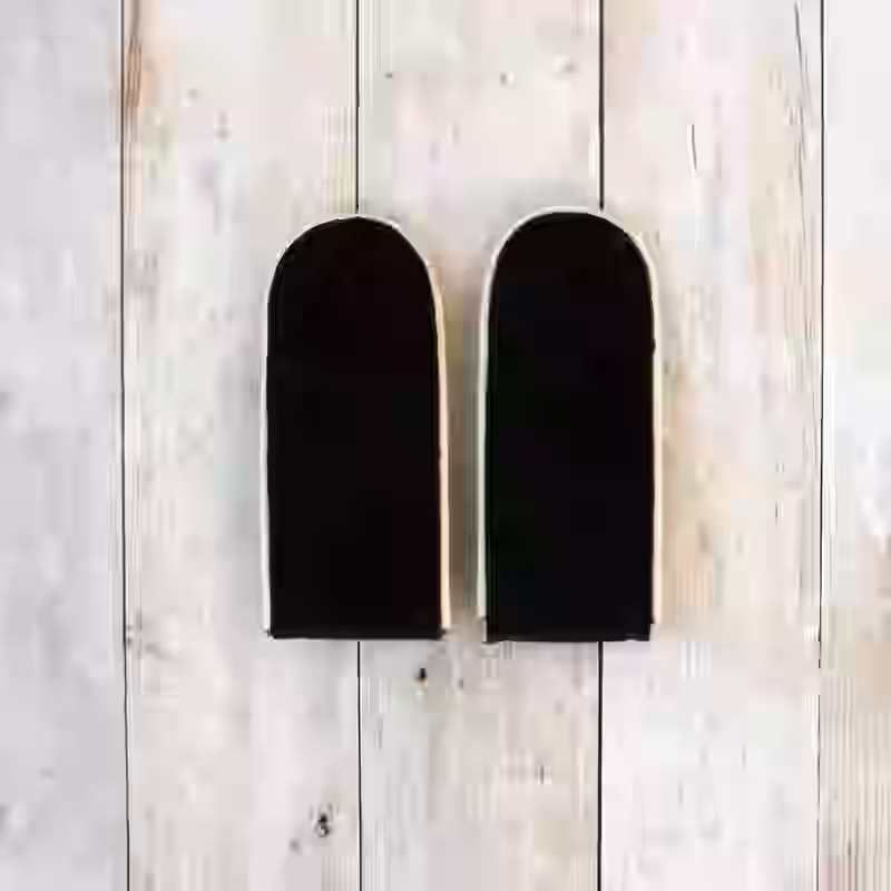 Waffen-SS Enlisted Men's Infantry Shoulder Boards - WWII-era Waffen-SS enlisted men’s infantry shoulder boards with white piping on black wool for field uniforms.