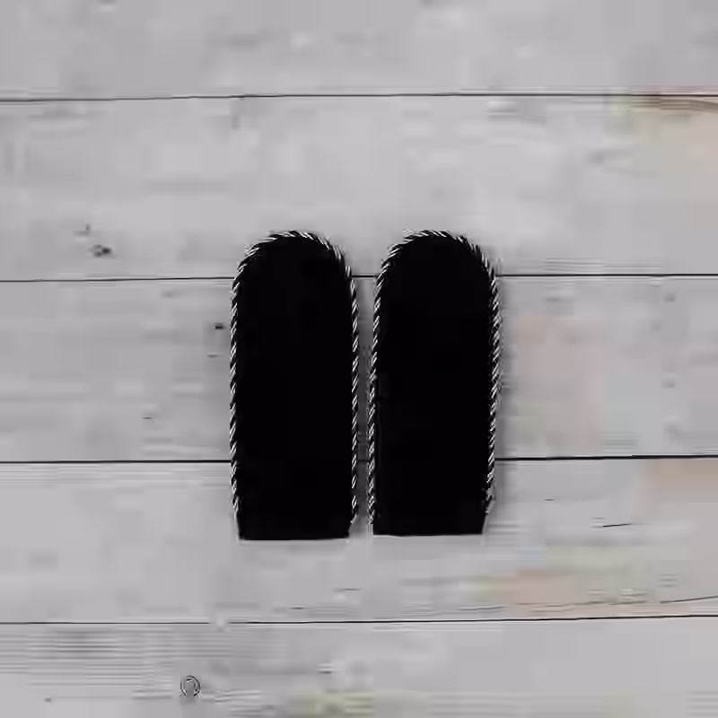 Panzer Totenkopf Armored Engineer Enlisted Men's Shoulder Boards - WWII-era Panzer Totenkopf enlisted men shoulder boards with black wool and silver/black piping.