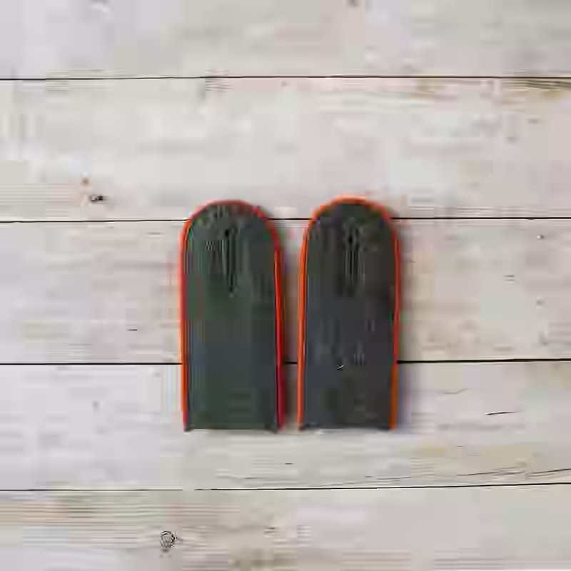 Wehrmacht Heer M40 Feldgendarmerie Enlisted Men's Shoulder Boards - WWII-era Wehrmacht Heer M40 Feldgendarmerie enlisted shoulder boards with feldgrau wool and orange piping.